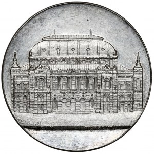 Strieborná medaila Výstavba filharmónie vo Varšave 1901 - veľmi vzácna