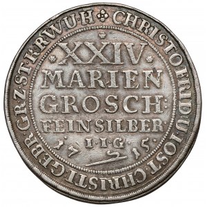 Stolberg, Christoph Friedrich, 24. marca 1715 IIG