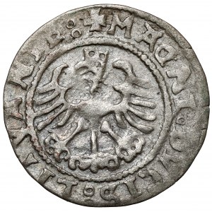 Sigismund I. der Alte, Halber Pfennig Vilnius 1528 - MONEA-Fehler