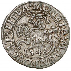 Sigismund II. Augustus, halber Pfennig Vilnius 1548