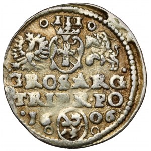 Zikmund III Vasa, Trojak Kraków 1606 - Lewart in KOLE