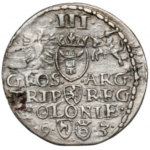 Sigismund III Vasa, Trojak Olkusz 1593 - aus WALCA - sehr selten