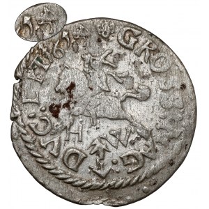 Sigismund III. Vasa, Vilniuser Pfennig 1614 HW - selten