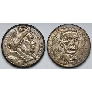10 złotych 1933 Sobieski i Traugutt - zestaw (2szt)