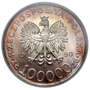 100.000 złotych 1990 Solidarność - odmiana A