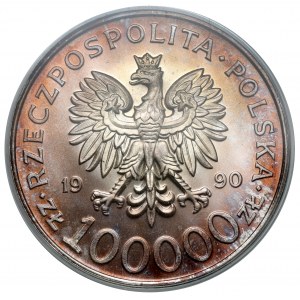100 000 PLN 1990 Solidarita - odrůda A