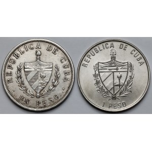 Kuba, peso 1934-2001 - sada (2ks)