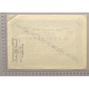 H. CEGIELSKI Tow. Akc., Lit.B, 5x 100 zł 1929