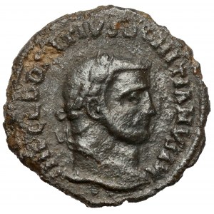 Domitius Domitianus (296-297 n. l.) Follis, Alexandrie