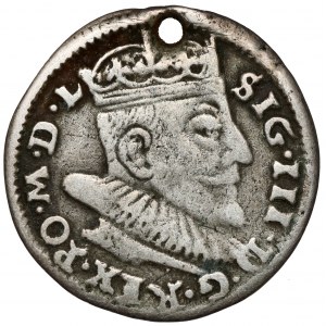 Zygmunt III Waza, Trojak Wilno 1591 - rozetki