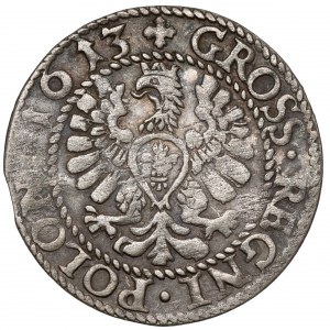 Zikmund III Vasa, Bydgoszcz penny 1613 - portrét - vzácný