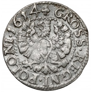 Sigismund III. Vasa, Bromberger Pfennig 1614 - sehr selten