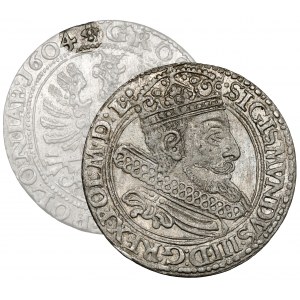 Zygmunt III Waza, Grosz Kraków 1604 - Lewart - rozeta