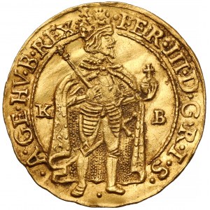 Uhersko, Ferdinand III, dukát 1638 KB