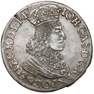 Jan II Kazimierz, Ort Gdaňsk 1651 GR - raný portrét - vzácný
