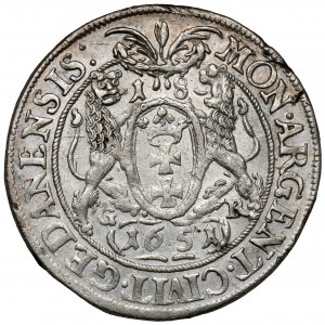 Ján II Kazimír, Ort Gdansk 1651 GR - IOAN - vzácny