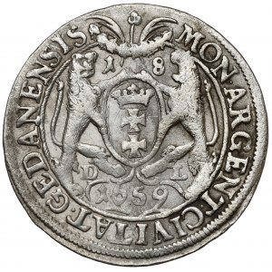 Ján II Kazimír, Ort Gdansk 1659 DL
