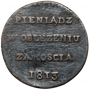 Oblężenie Zamościa, 6 groszy 1813 - bardzo rzadkie