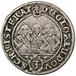 Schlesien, Drei Brüder, 3 krajcary 1656, Brzeg