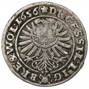 Sliezsko, Three Brothers, 3 krajcary 1656, Brzeg