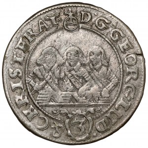 Śląsk, Trzej Bracia, 3 krajcary 1657 EW, Brzeg