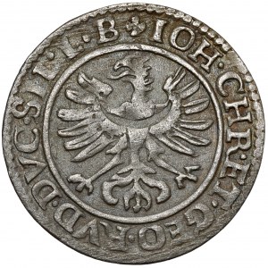 Śląsk, Jan Chrystian i Jerzy Rudolf, 3 krajcary 1614, Złoty Stok