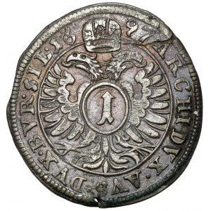 Slezsko, Leopold I, 1 krajcar 1697, Opole
