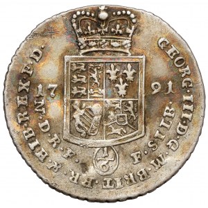 Brunšvik-Lüneburg-Kalenberg-Hannover, Georg III, 1/6 tolaru 1791