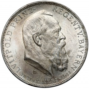 Bavaria, 5 mark 1911-D