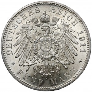 Bavaria, 5 mark 1911-D