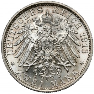 Prussia, 2 mark 1913-A