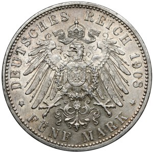 Bayern, 5 Mark 1908-D