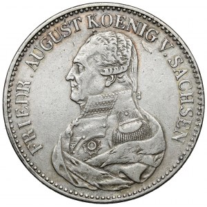 Sasko, Friedrich August III, Thaler 1825-S