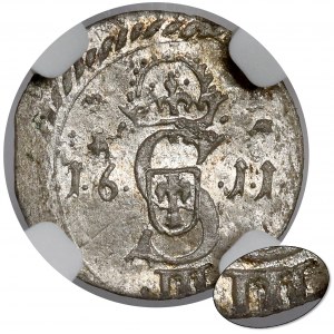 Sigismund III Vasa, Zwei-Dollar-Wilnius 1611 - Falscher Nennwert III - sehr selten