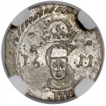 Sigismund III Vasa, Zwei-Dollar-Wilnius 1611 - Falscher Nennwert III - sehr selten