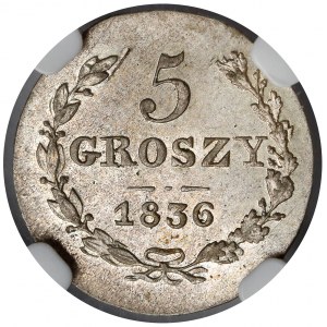 5 groszy 1836 MW - PIĘKNE