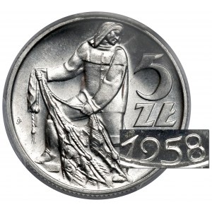 Rybak 5 złotych 1958 - BAŁWANEK