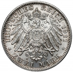 Bavorsko, 2 značky 1911-D - narozeninová oslava
