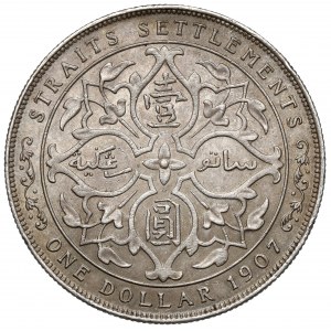 Britská Indie, Edward VII, Dolar 1907