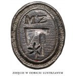 Poľsko (?) Erbový prsteň s iniciálami MŻ
