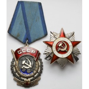 Rusko / SSSR, Řád rudého praporu práce a Řád vlastenecké války (2ks)