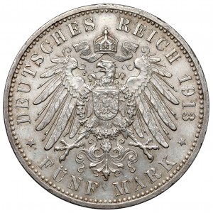 Hamburg, 5 mark 1913-J