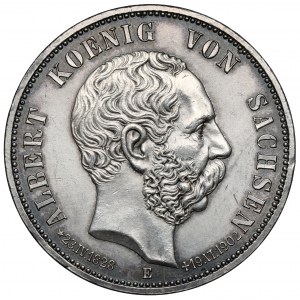 Saxony, 5 mark 1902-E