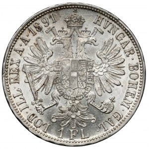 Austria, Francis Joseph I, Floren 1891