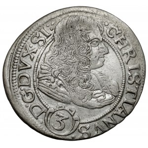 Sliezsko, Chrystian z Valašska, 3 krajcary 1670 CB, Brzeg