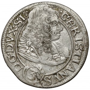 Śląsk, Chrystian wołowski, 3 krajcary 1670 CB, Brzeg