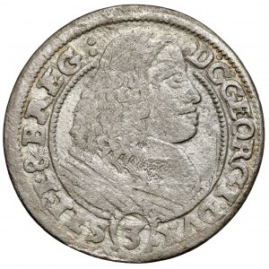 Sliezsko, Juraj III. z Brzegu, 3 krajcara 1661 EW, Brzeg