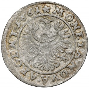 Schlesien, Georg III. von Brzeg, 3 krajcara 1661 EW, Brzeg