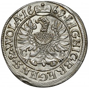 Schlesien, Chrystian Wołowski, 3 krajcary 1669 CB, Brzeg