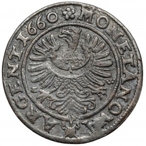 Schlesien, Georg III. von Brest, 3 krajcars 1660 EW, Brzeg - SIL LI